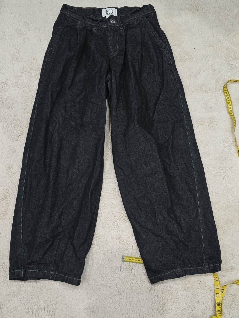 BDG Black Relaxed Wide-Leg Men’s Jeans